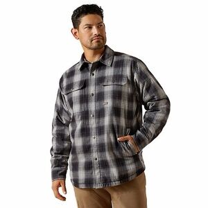 Ariat Rebar Black & Gray Plaid Shacket